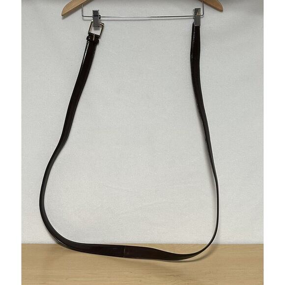 Trafalgar Cortina Bos Indicus Mens Sz 60 Clean Brown Big Tall Leather Dress Belt - Picture 5 of 6